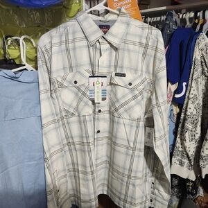 Plaid Button-Up Shirt